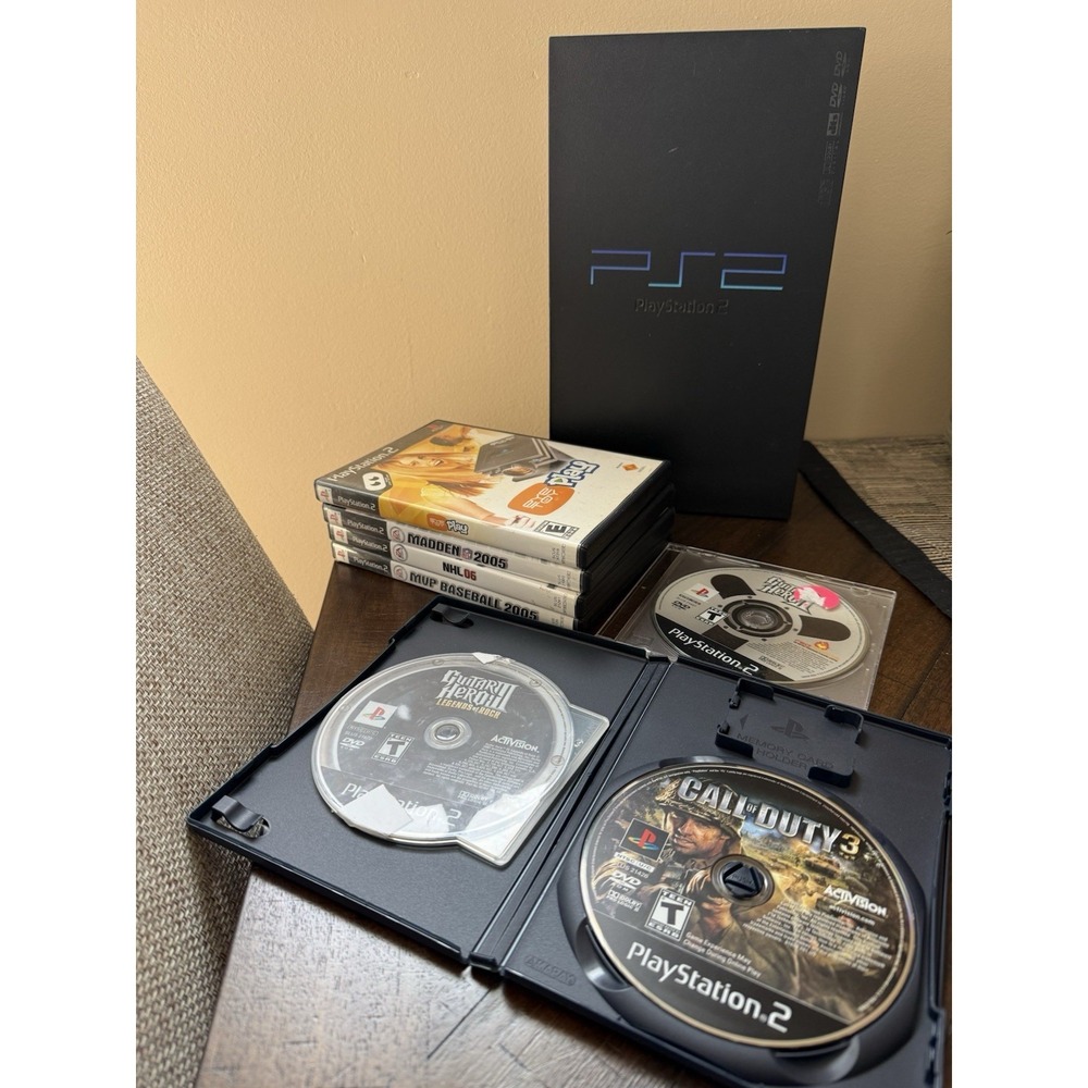 PlayStation‎ 2 PS2 Fat WORKING Console Only Plus 7 Games All Tested